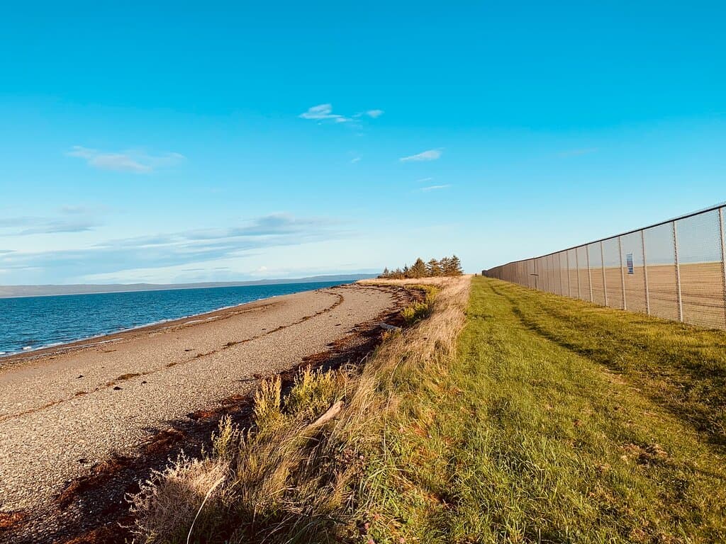 Some nice views can be had from the Spit Walk