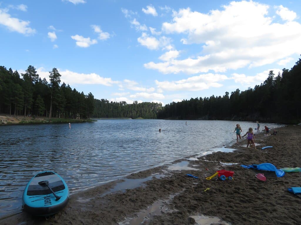 center lake & playground