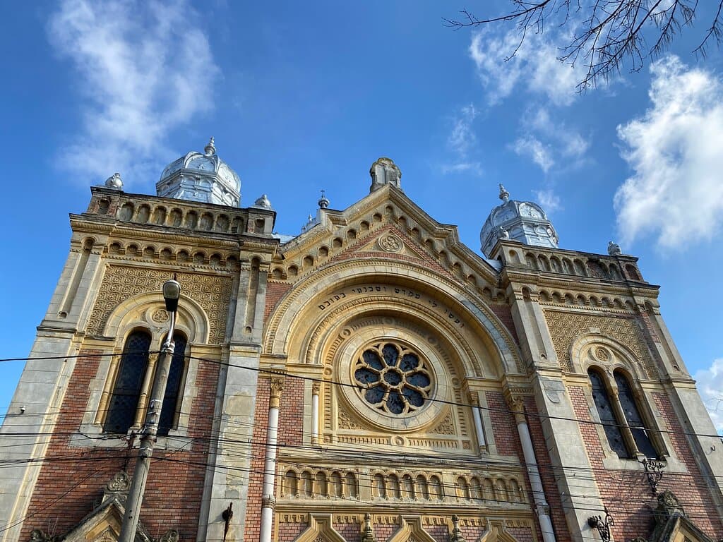 The upper levels , with decorations that a slowly crumbling away