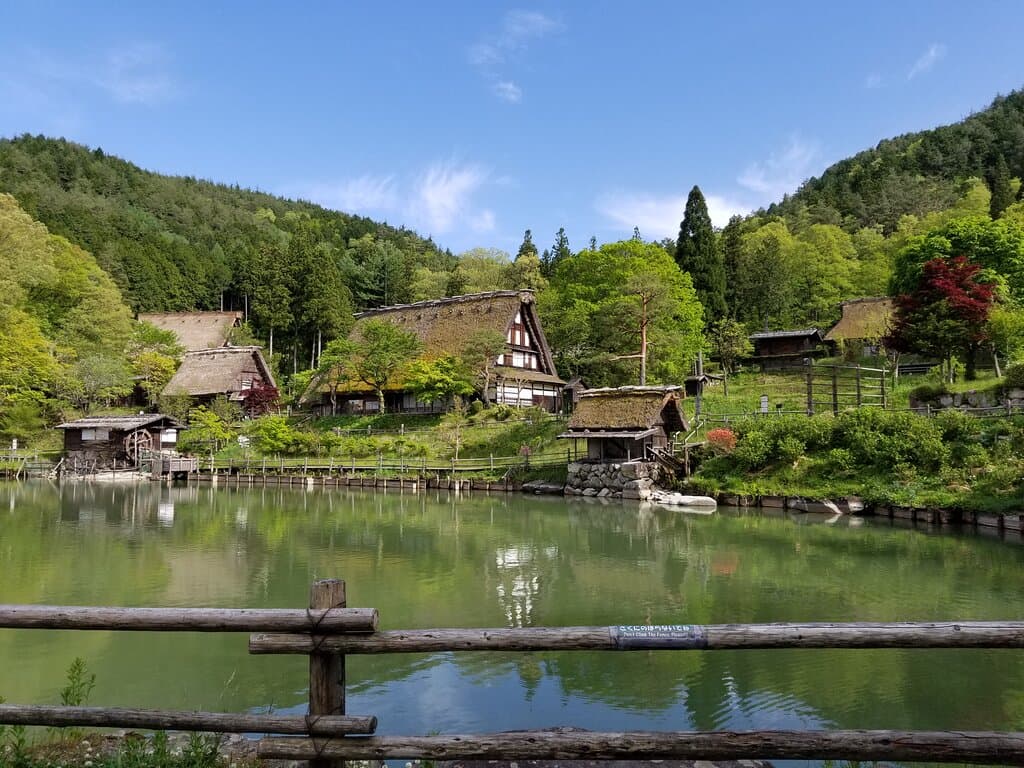 緑豊かな初夏の飛騨の里です