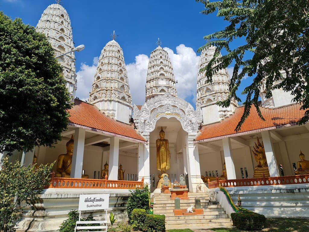 บริเวณพื้นที่ไม่ห่างจากศาลแม่ย่า นักจะมีวิหารพระพุทธอุทยานสุโขทัยลักษณะสถาปัตยกรรมแบบวิหารพระปรางค์ห้ายอด ภายในวิหารปูด้วยหินอ่อนมีพระพุทธรูปสมัยสุโขทัย ที่ได้รับการยกย่องว่าเป็นพระพุทธรูปที่มีลักษณะงดงามที่สุดจำนวน 9 องค์ให้กราบสักการะบูชา ได้แก่ พระพุทธรูปปางลีลา, พระร่วงโรจนฤทธิ์ , พระศาสดา,พระพุทธชินสีห์ หรือ พระนาคปรก ,พระพุทธสิหิงค์,หลวงพ่อร่วง,พระสุโขทัยไตรมิตร ,พระศรีศากยมุนี และพระพุทธไสยาสน์ ครับ