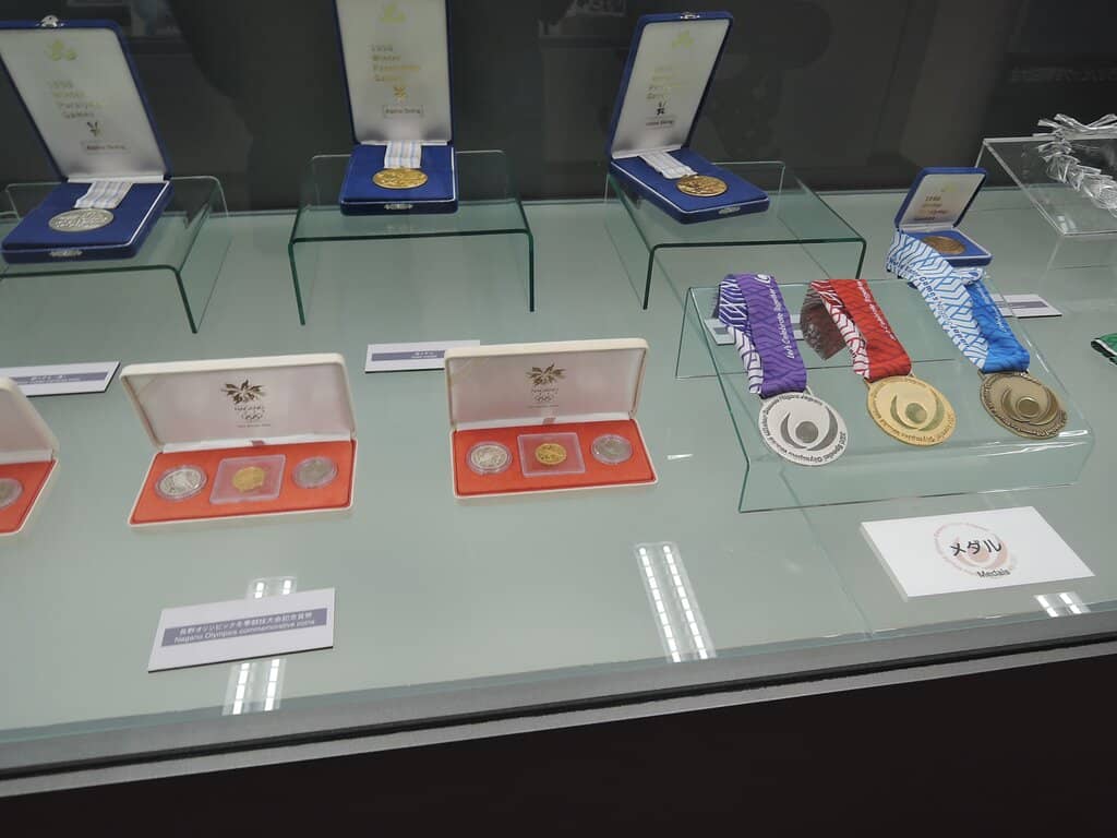 Olympic Torch & Medal Display