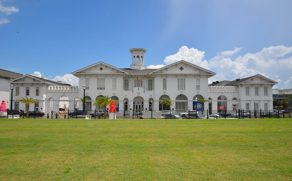 The History Museum of Mobile is located in the former Southern Market/Old City Hall building in downtown Mobile across from Mardi Gras Park.