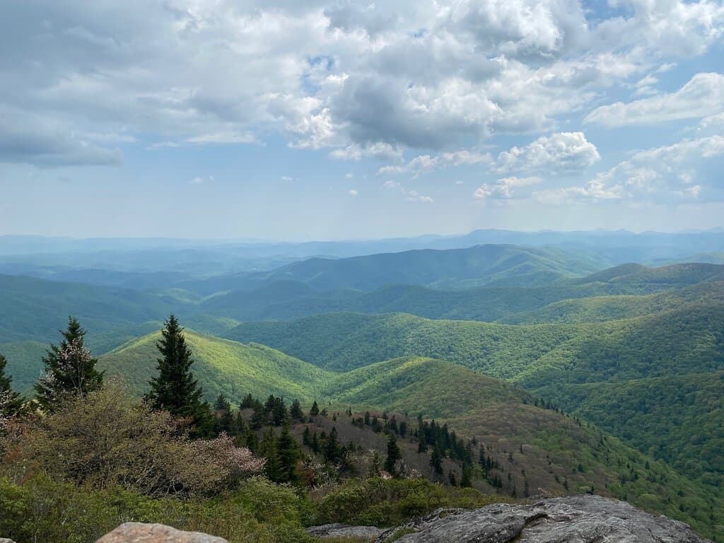 View from summit at Devil's Courthouse