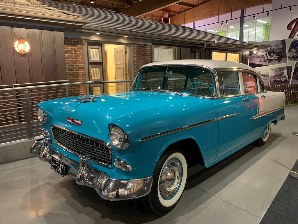Chevy Bel Air and All Electric House