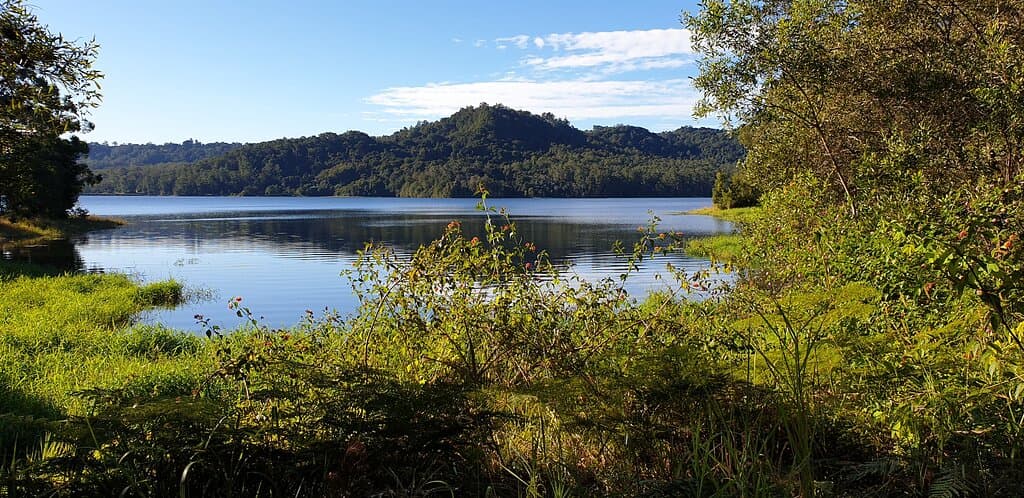 A short little walk from the dam (there are walking tracks) and you can see this view