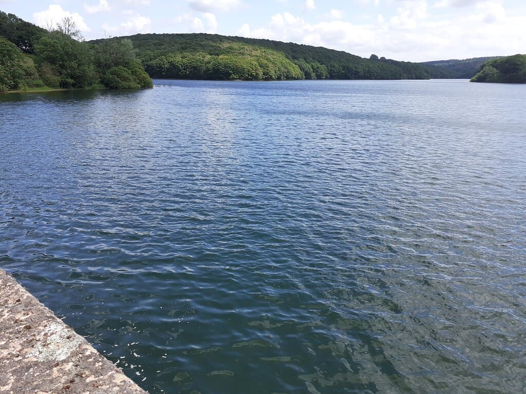The lake from the dam