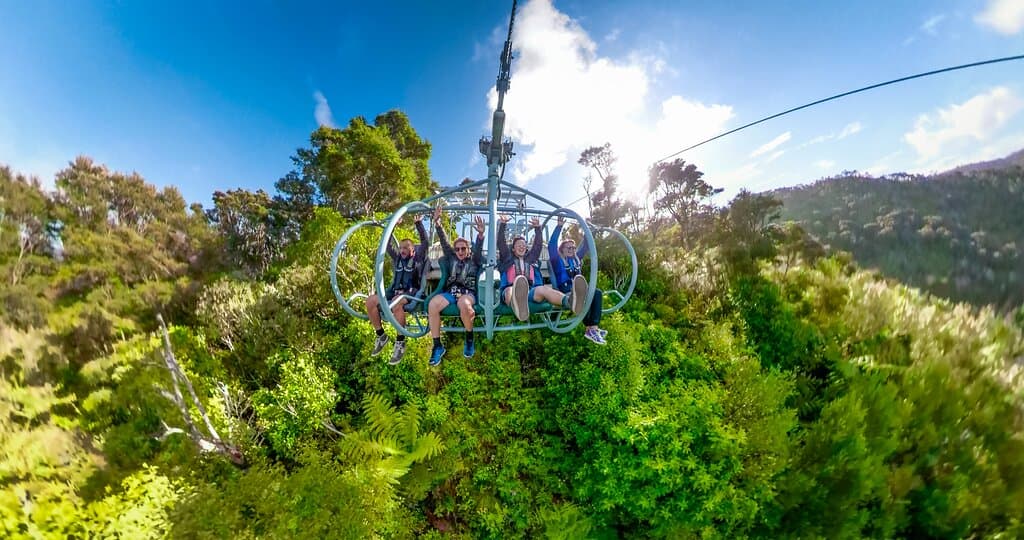 The Skywire - the worlds longest flying fox - a touch of adrenaline and amazing scenic ride