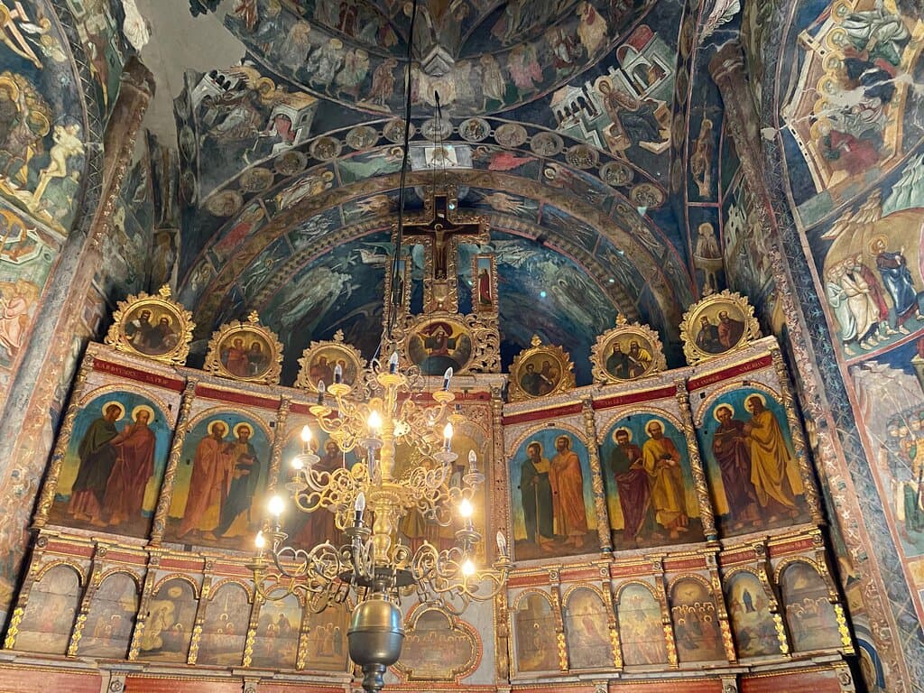 Inside the church - the altar.