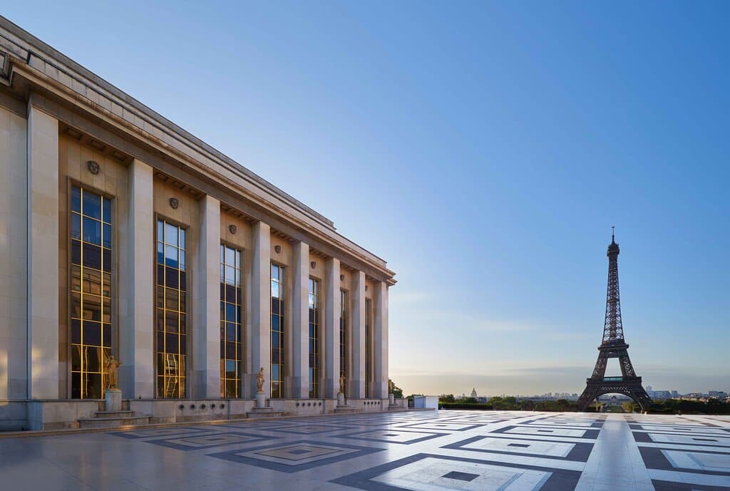 Vue depuis l'esplanade du Trocadéro.
© Denys Vinson Cité de l'architecture 2020