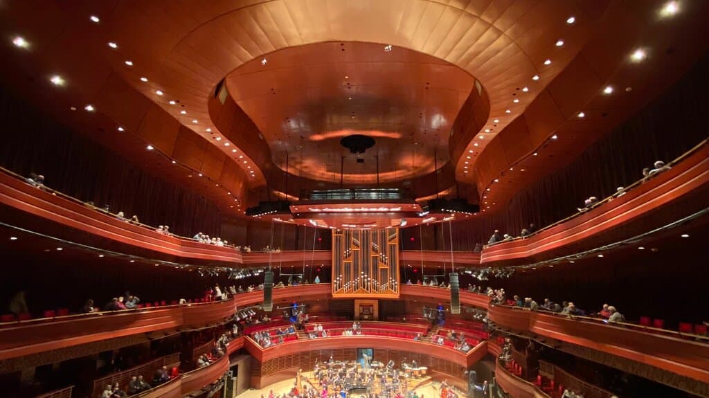 Views from inside the Verizon Hall at the Kimmel Center, November 2021