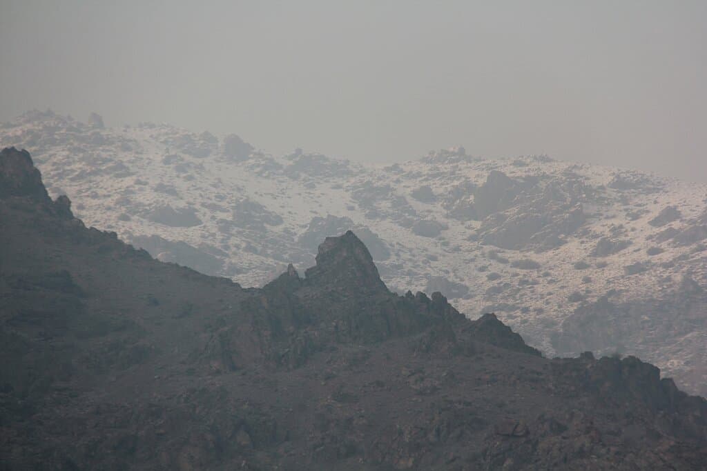 snowy mountains