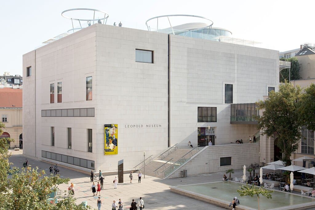 The Leopold Museum, located in the Museumsquartier, in Vienna.