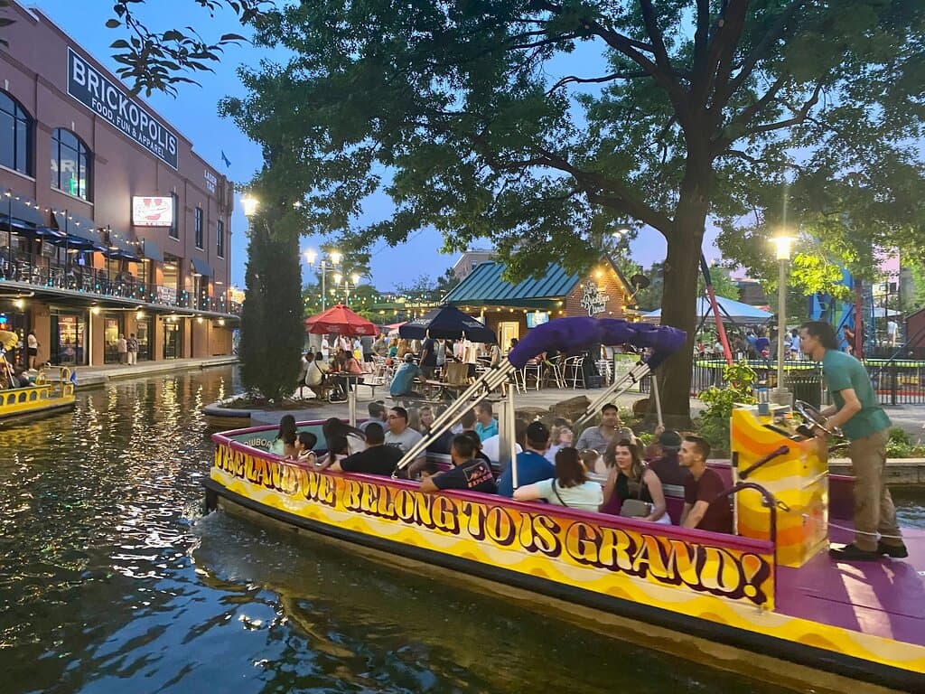 A Bricktown Water Taxi ride is a great way to see and learn about Bricktown.