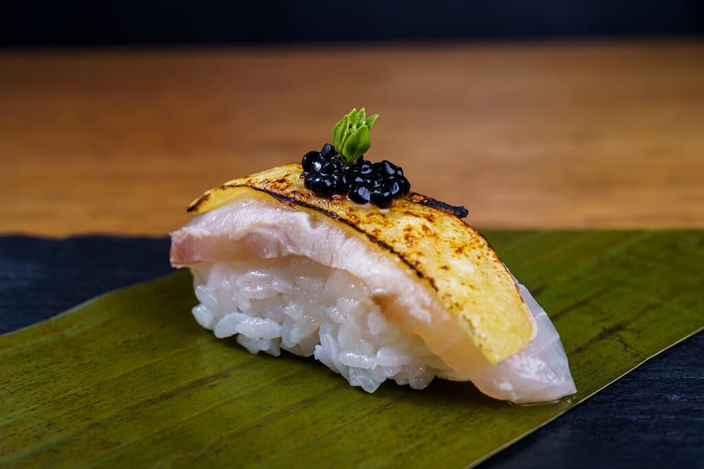 brujo fish, chessee, caviar, basilikim