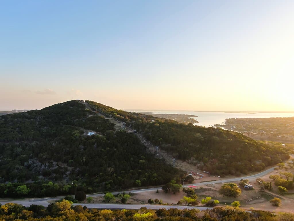 The views from the top are incredible of Lake Buchanan and the Hill Country