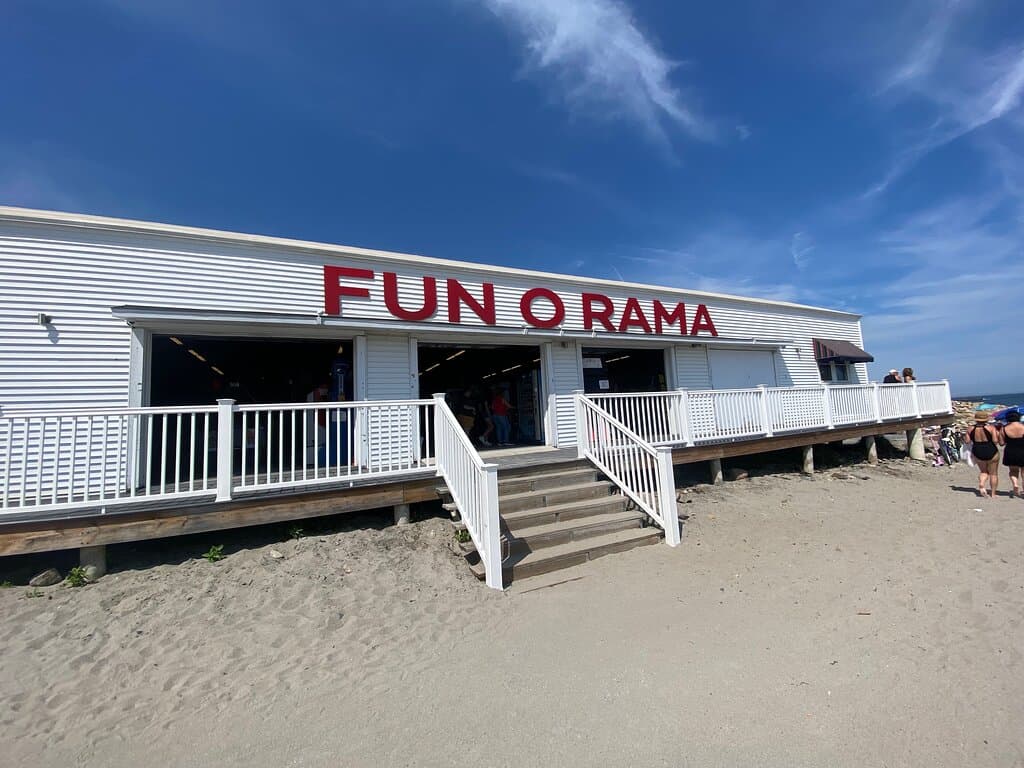 View of front from the beach.