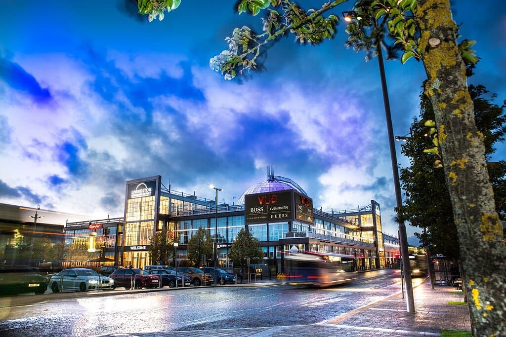 Livingston Designer Outlet external evening