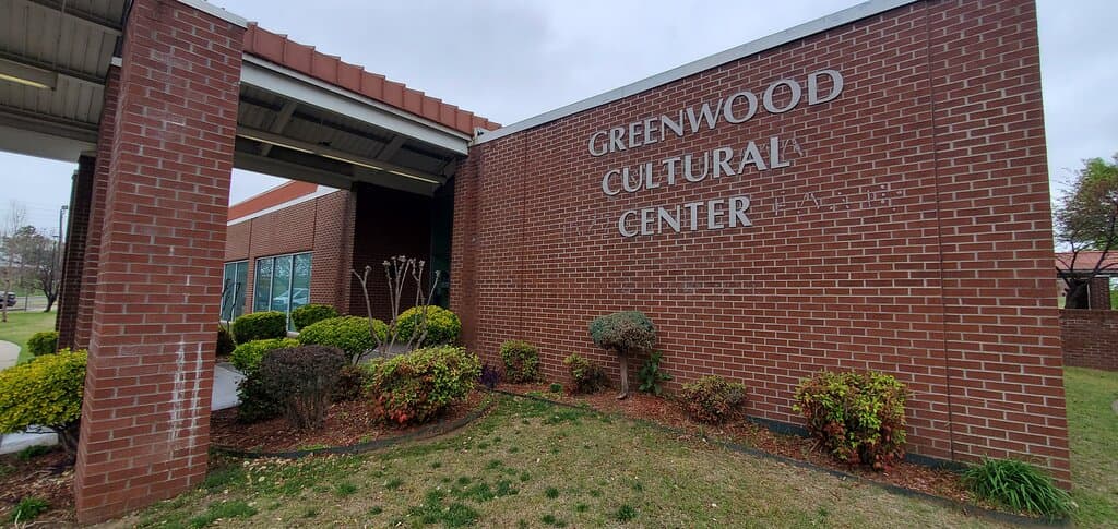 Exterior of Greenwood Cultural Center