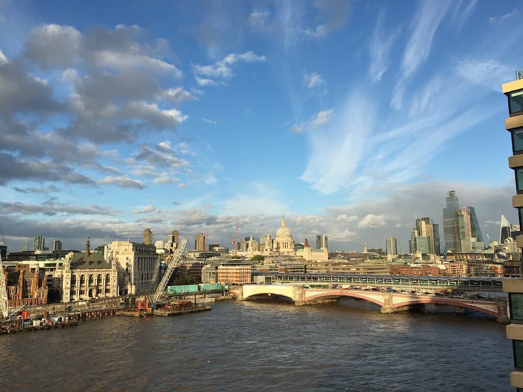 View from OXO Tower Restaurant