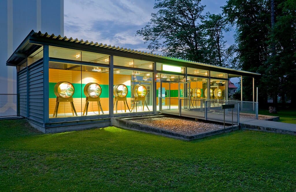 Besucherzentrum EINGANG Gösseum (Gösser Braumuseum) im Stiftspark
