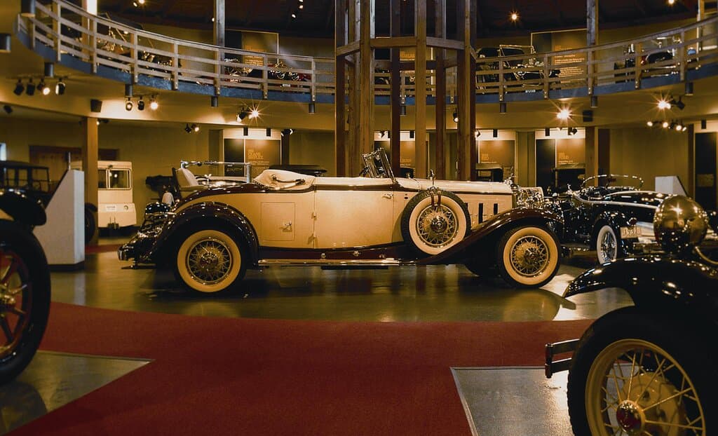 Inside the Auto Gallery.