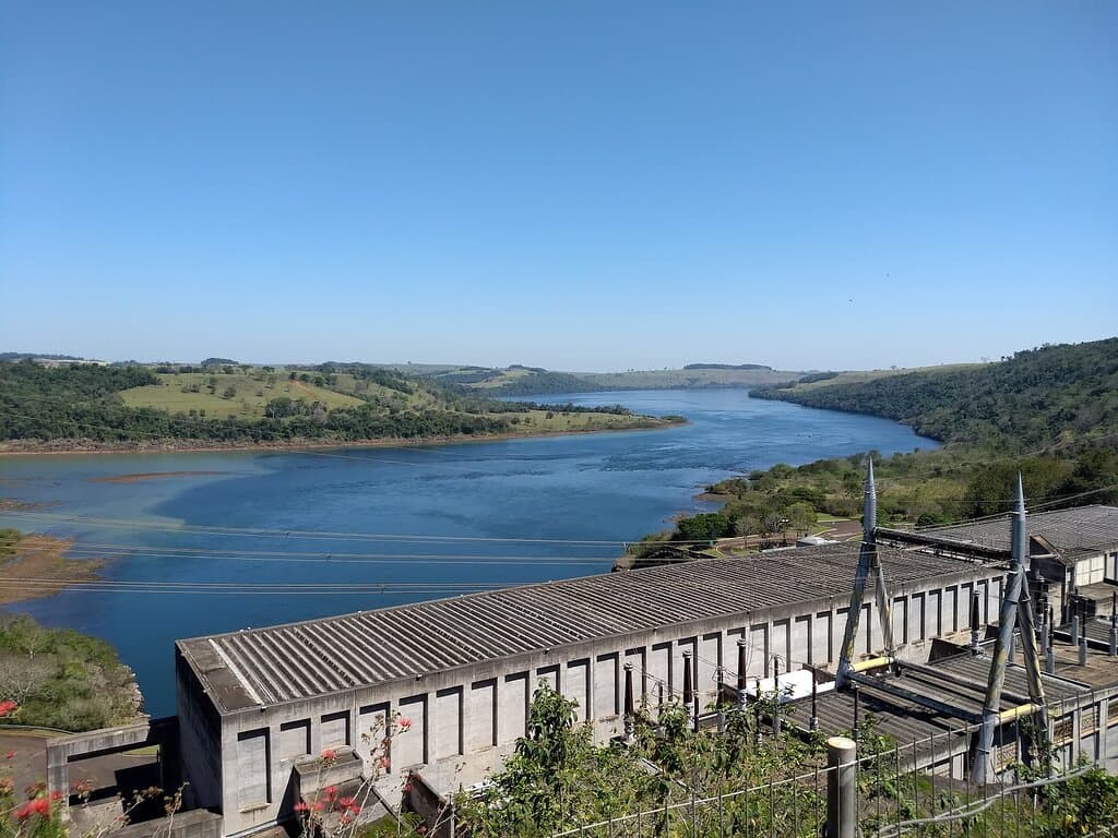 Mirante da usina de Salto Caxias