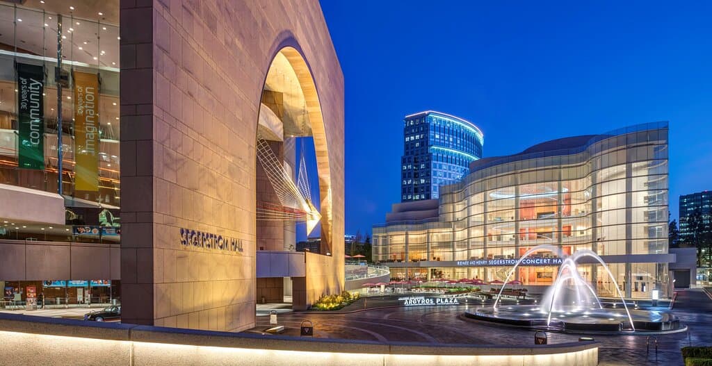 Segerstrom Center for the Arts campus located in Costa Mesa, CA