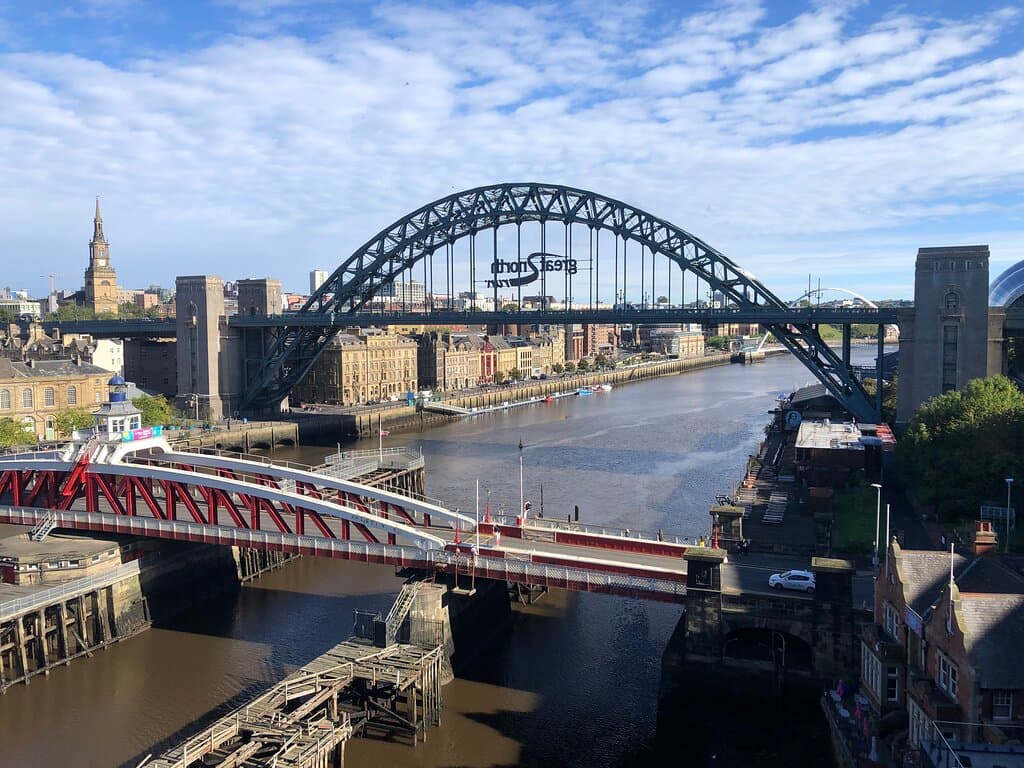 View from the High Level Bridge in Newcastle. Sept. 2022.