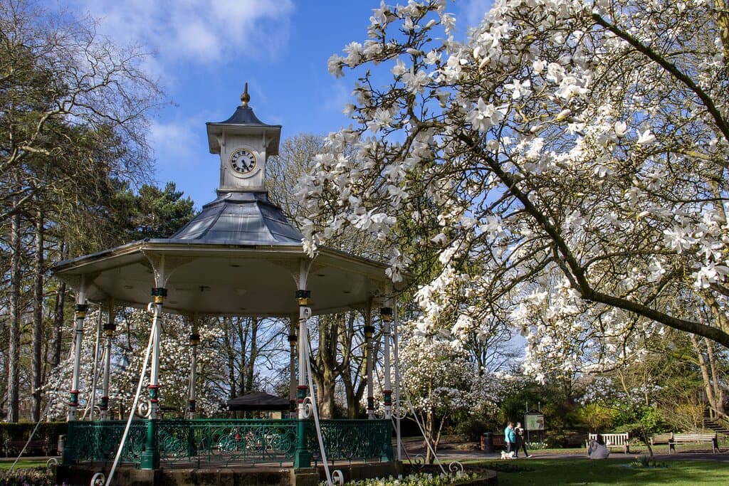 The Town Gardens Bandstand.