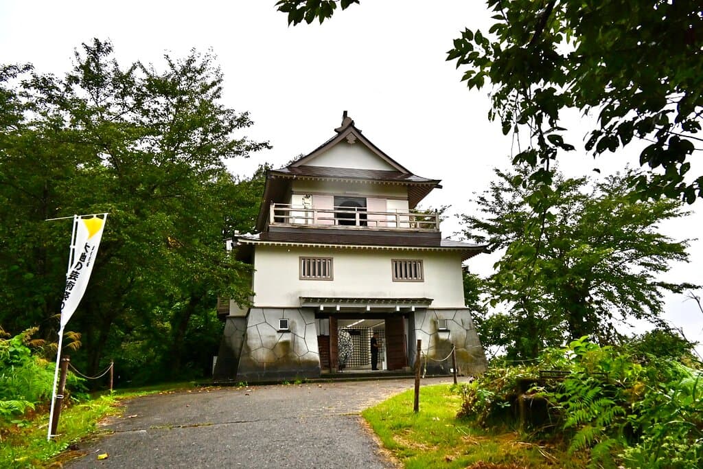 松代城(展望台)。