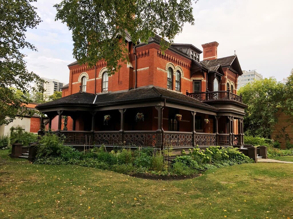 Exterior of Dalnavert's historic house