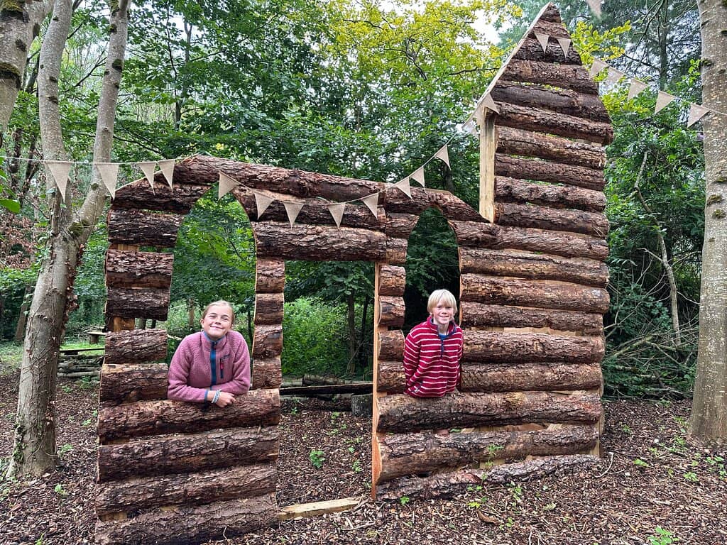 Wisteria-Draped Entrance
