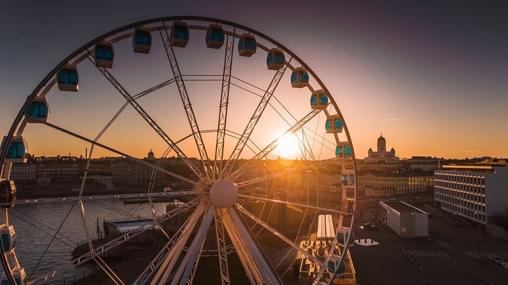 Beautiful sunset view