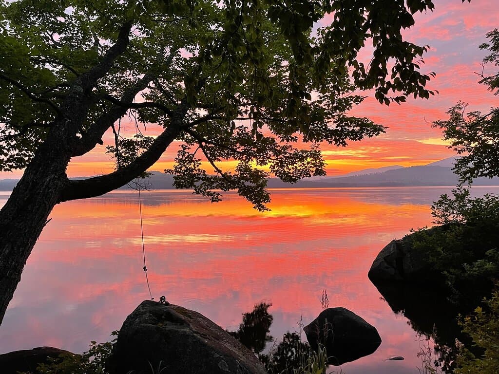 Sunrise on Kennebago Lake