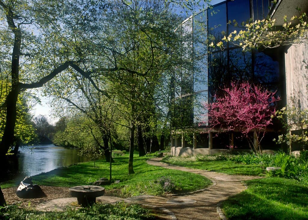Photo of the Brandywine Museum of Art along the Brandywine Creek