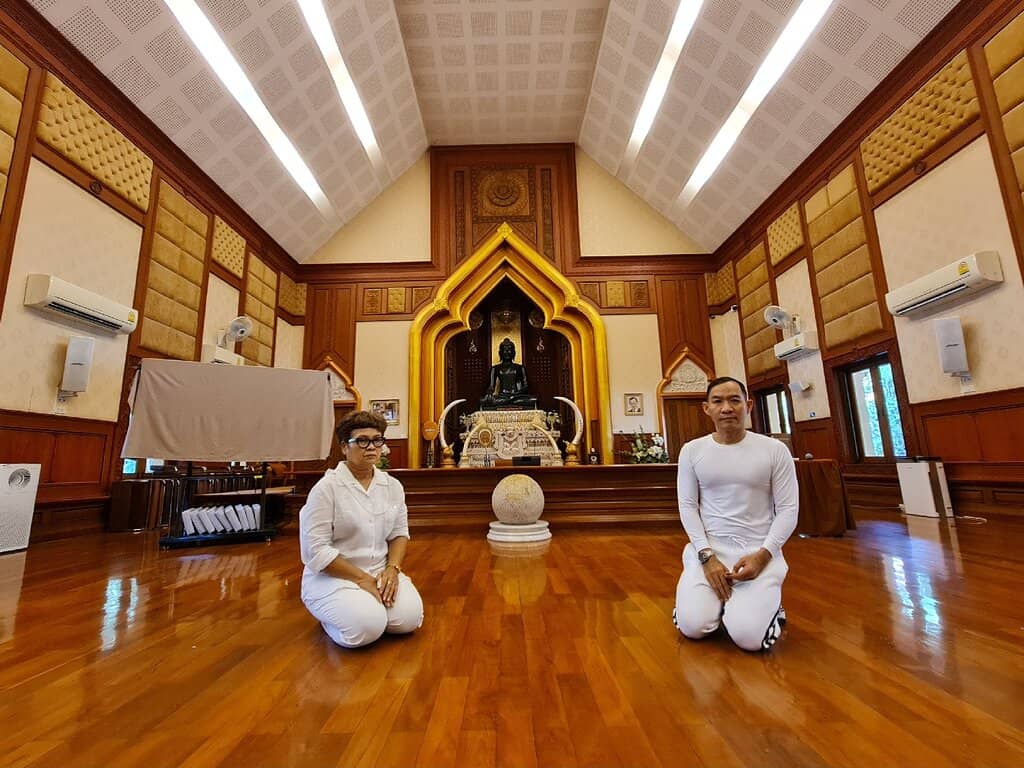 Ancient Chedi with Elephant Statues