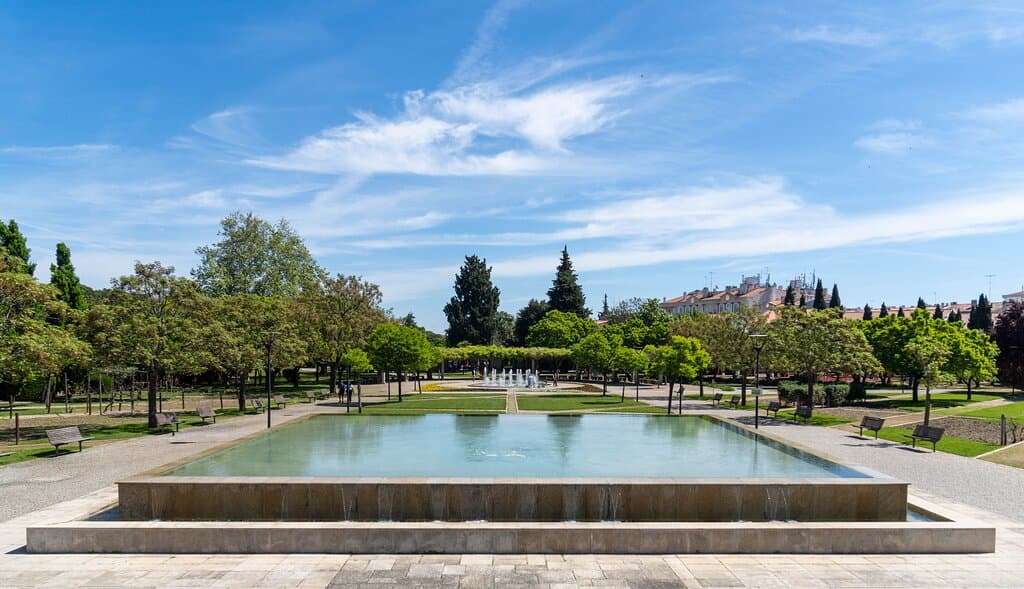 Main water feature at the main entrance.