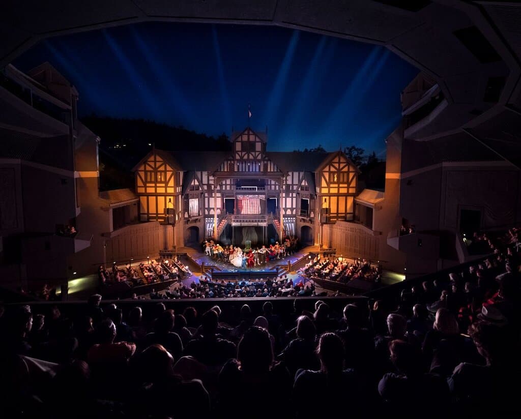 Alice in Wonderland (2019) in OSF's Allen Elizabethan Theatre. Photo by Kim Budd.