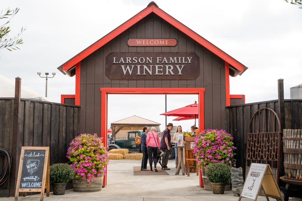 Larson Family Winery is now outdoor year-round.