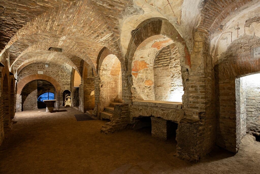 Il criptoportico rappresenta uno dei nuclei più antichi della catacomba