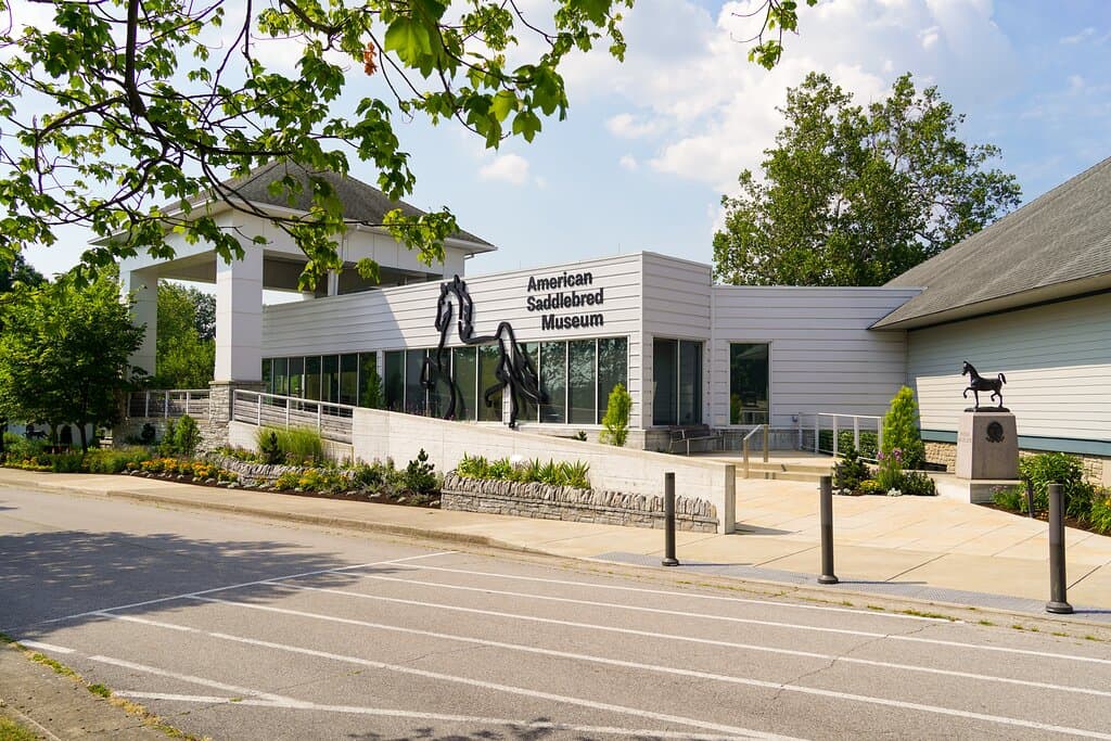 Main entrance of the American Saddlebred Museum.