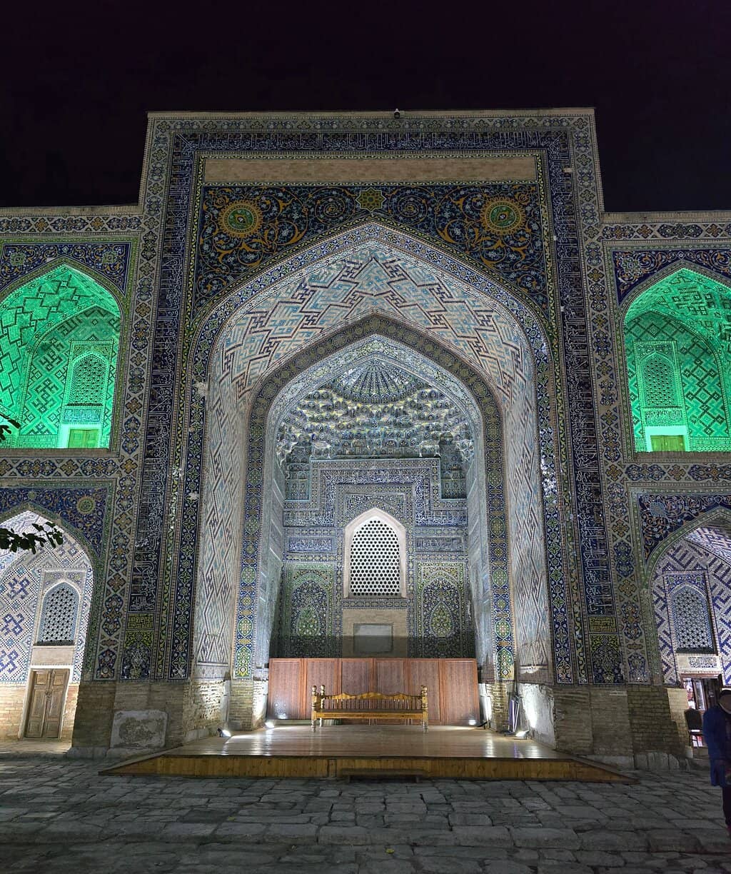 Intricate Blue and Teal Tilework
