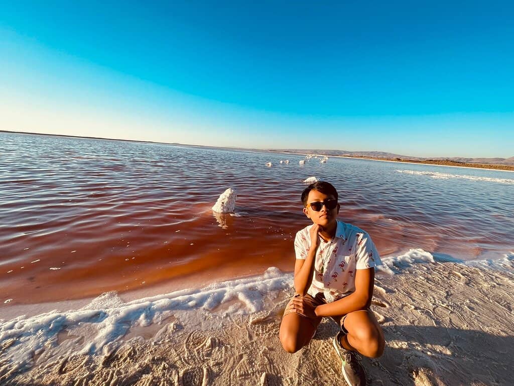 The Surreal Pink Salt Ponds