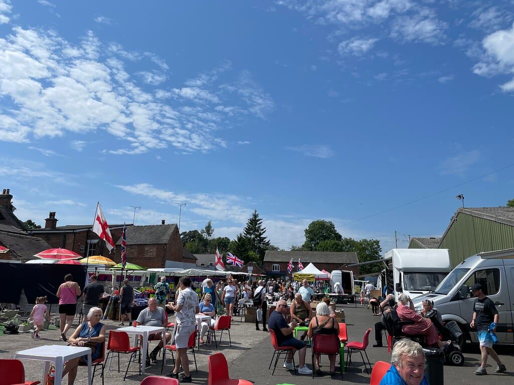 Blue sky market day