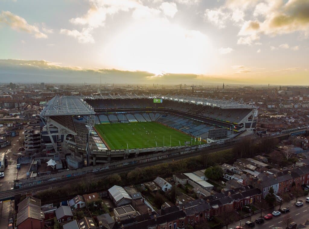 Croke Park, the home of Gaelic games and Europe's 4th largest stadium, located in Dublin city, Ireland.