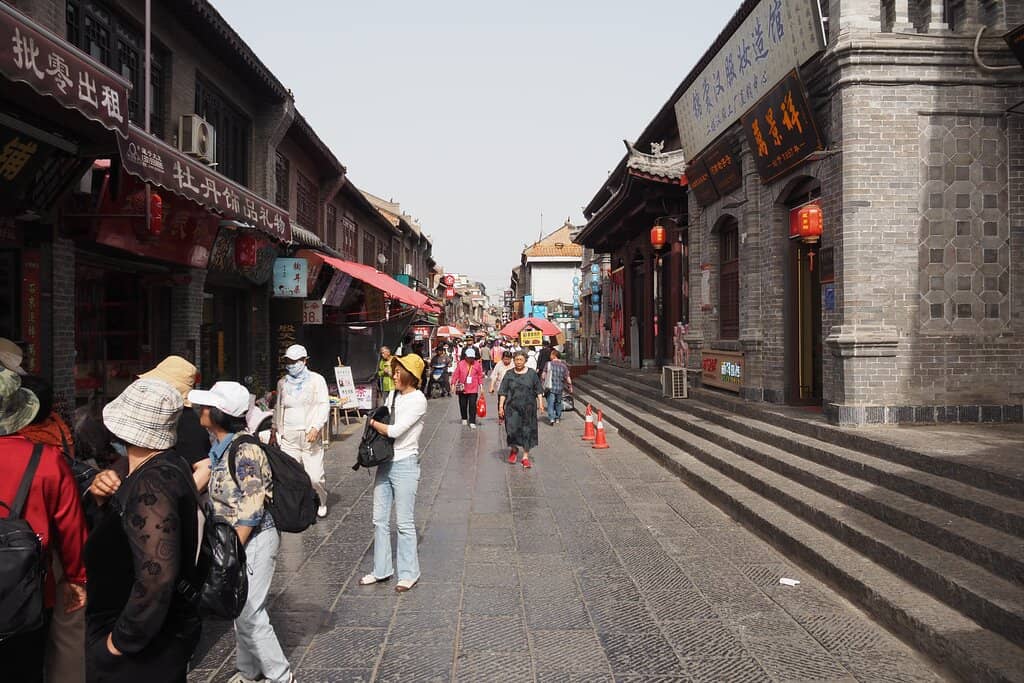 Bustling Shops and Local Life