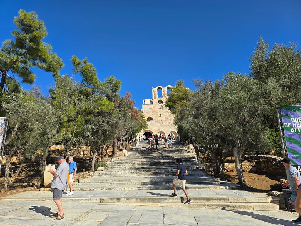 Stroll down Dionysiou Areopagitou Street