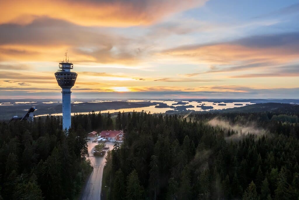 Welcome to Puijo Peak, where forest, fun, and locally-grown food come together to create unforgettable experiences for families and friends. Enjoy exciting, year-round activities, including winter and extreme sports, nature and digital adventures, plus world-class cuisine and stunning panoramic Lakeland views atop the 75-metre-tall Puijo Tower; over 200 metres above the Lake Kallavesi – all situated in the heart of the culturally rich city of Kuopio.