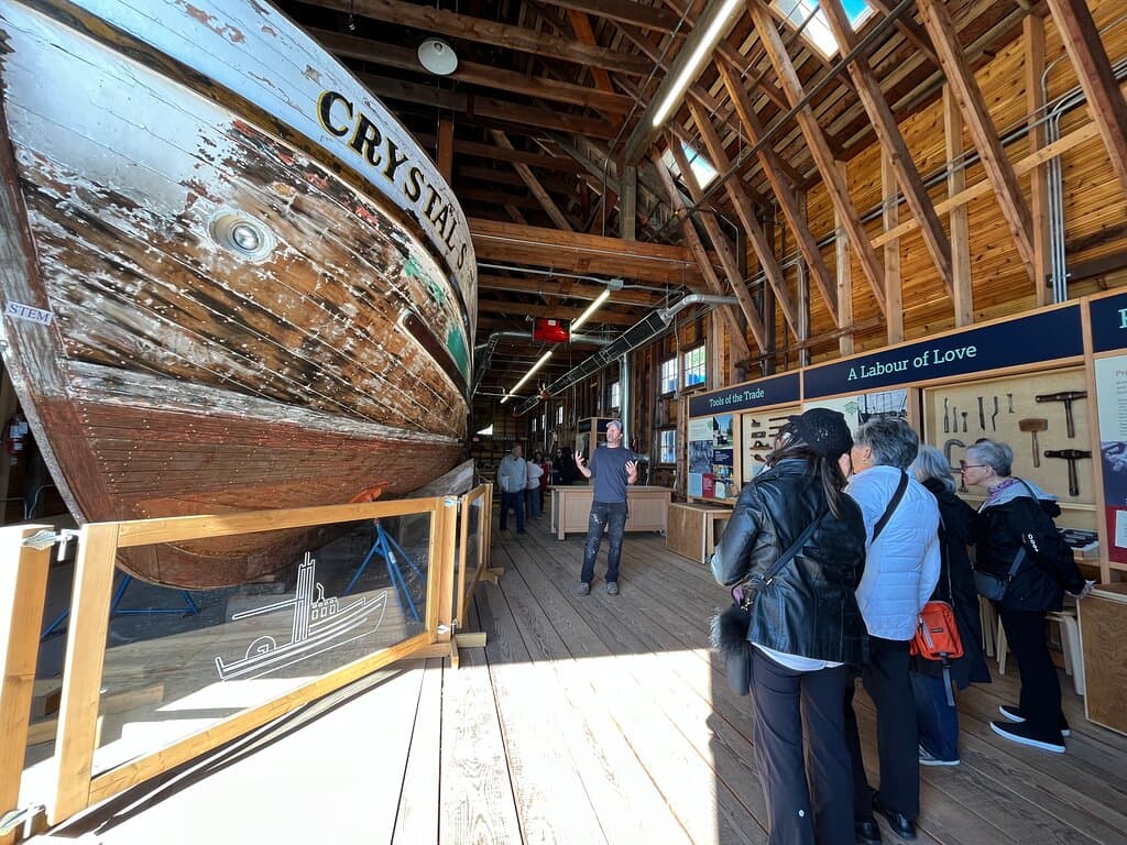 Join a public guided tour (offered in the summer season) to get a behind-the-scenes look at the Britannia Shipyards National Historic Site.